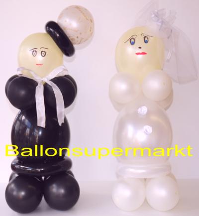 Hochzeitspaar-Luftballons-Dekoration-Hochzeit