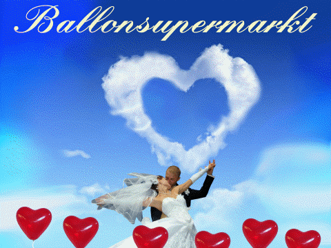 Luftballons zur Hochzeit steigen lassen